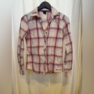 Marmot Pink and Cream Casual Button Down Shirt